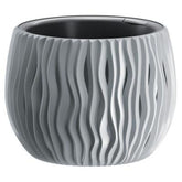 Hectarul - Ghiveci decorativ bol Sandy 24 cm gri